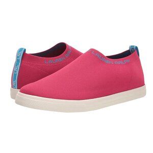 LAUREN RALPH LAUREN JORDYN Stretch Slip On Low Top Flats Women's Sneakers Pink